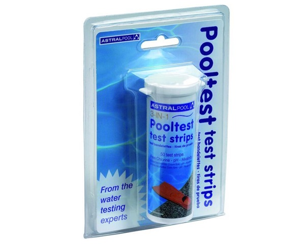 Pool Check 3 in 1 Teststrips 50 st. Chloor, PH & Alkaniteit